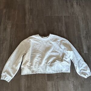 adidas Women’s Light Gray Crewneck Sweater